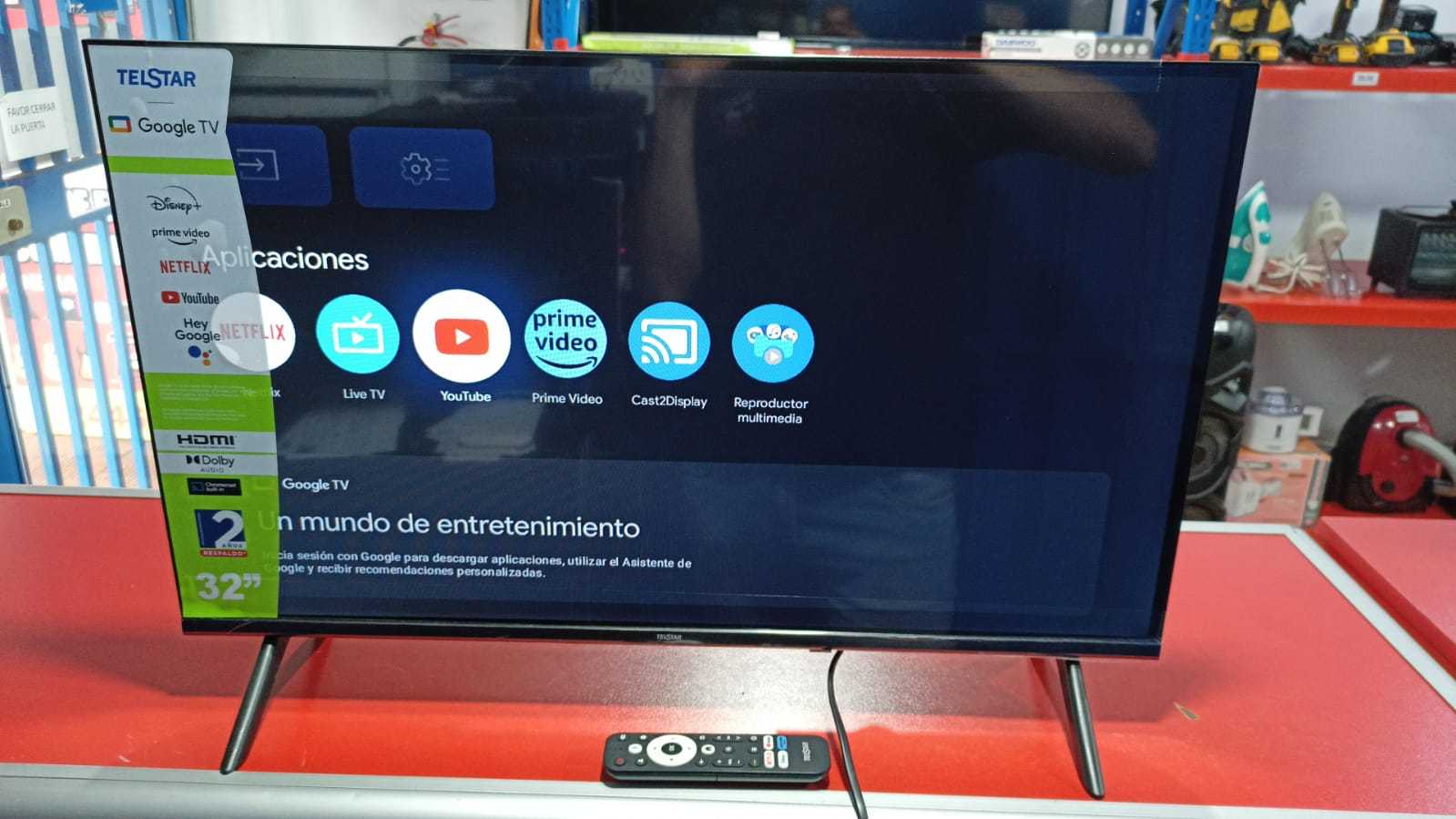 Precio 65 000,00 TELSTAR  PANTALLA TELSTAR SMART TV 32 PULGADAS CON CONTROL Y SOPORTE PATAS