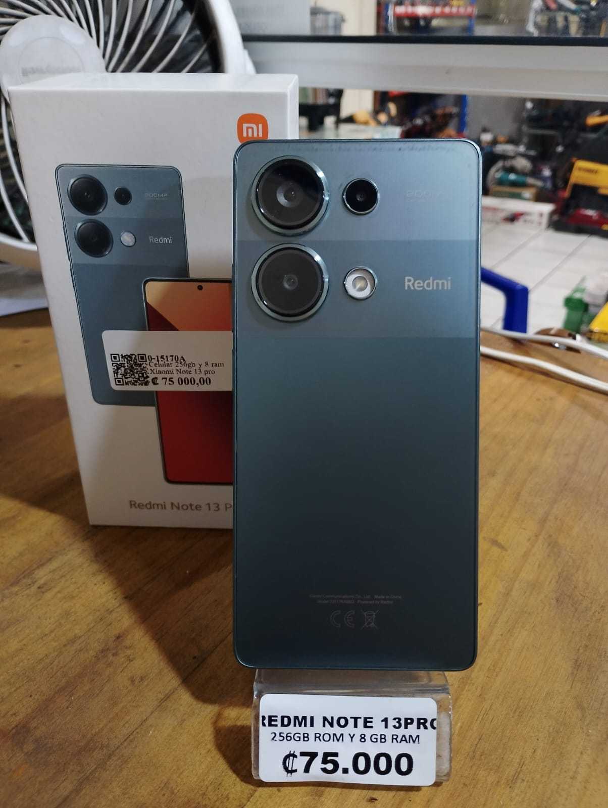 Precio 75 000,00 xiaomi note 13 pro Celular 256gb y 8 ram