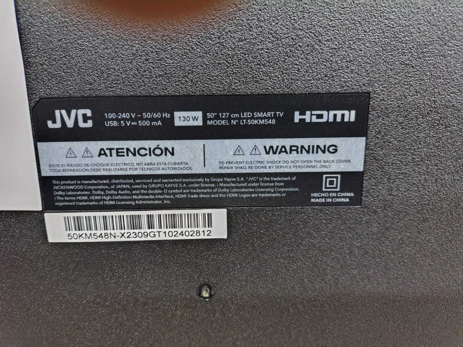 Precio 155 000,00 JVC LT-50KM548 JVC 50 Pulgadas Smart Google 4K LED UHD TV LT-50KM548 nueva en caja