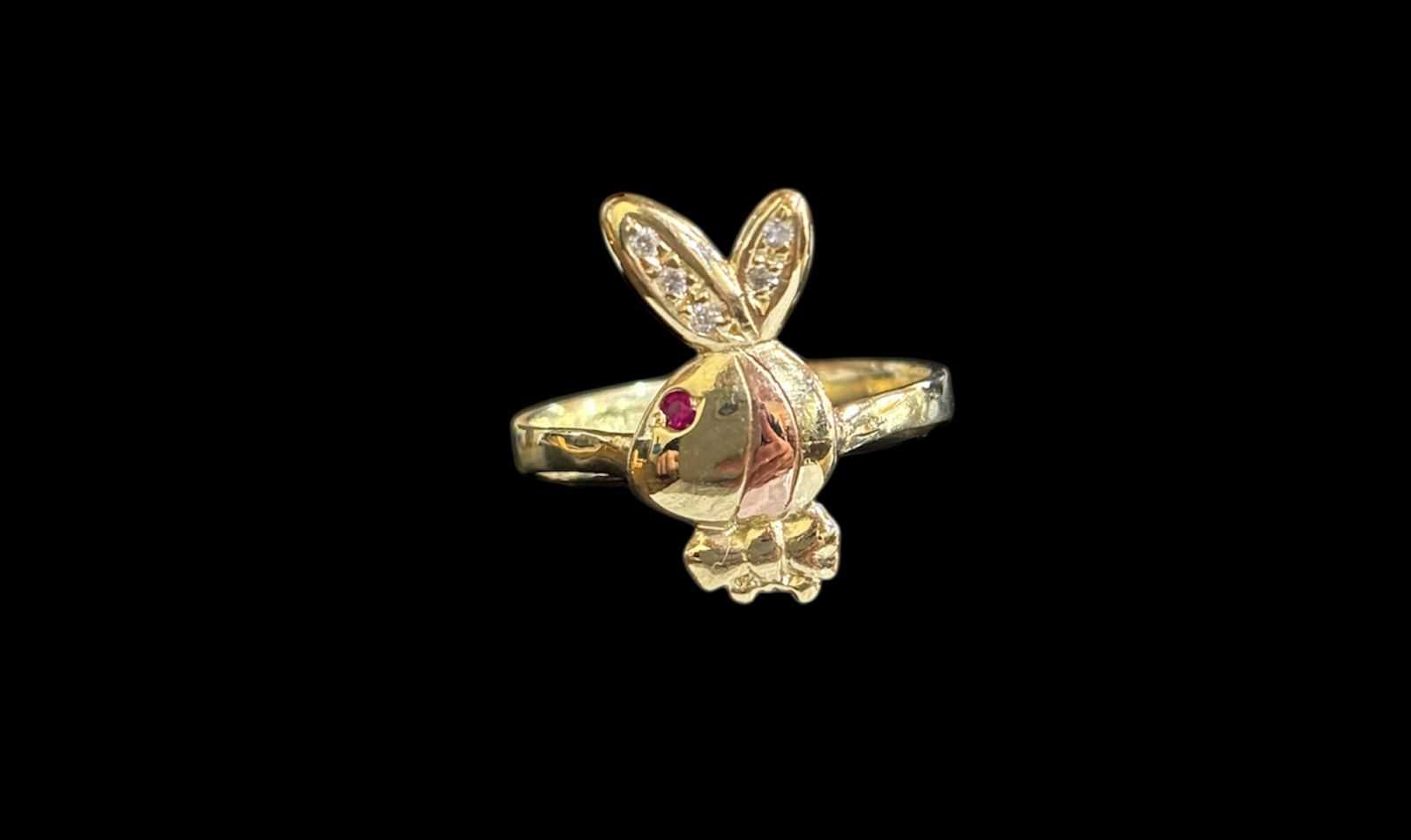 Precio 90 000,00   Anillo conejo talla 6 2.73g 14k