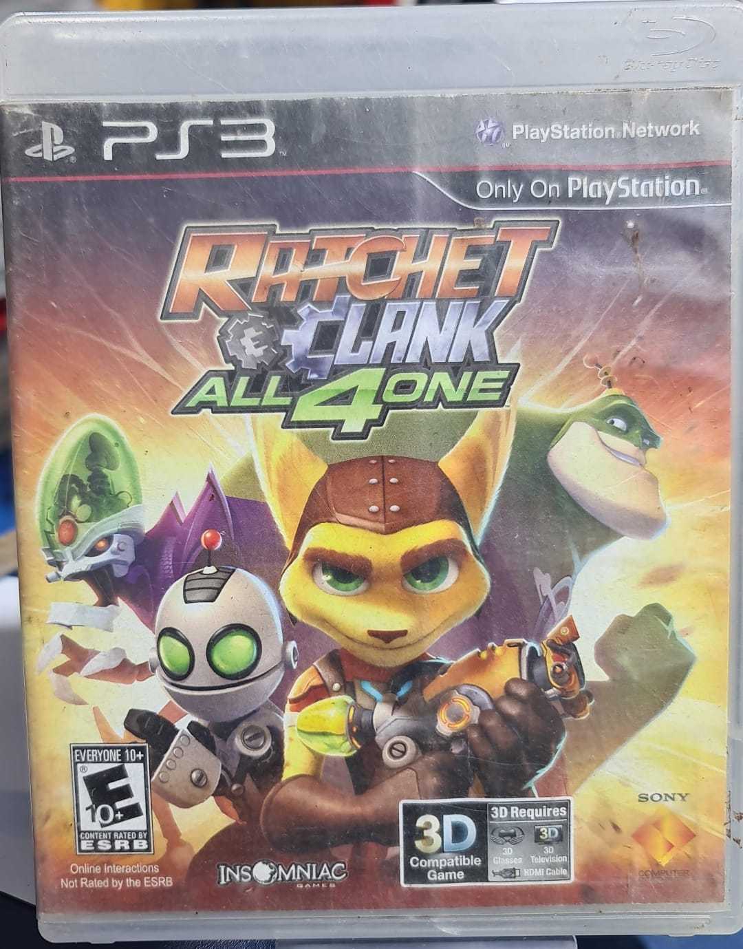 Precio 5 000,00 PS3  JUEGO PS3 RATCHET CLANK ALLA 4 ONE
