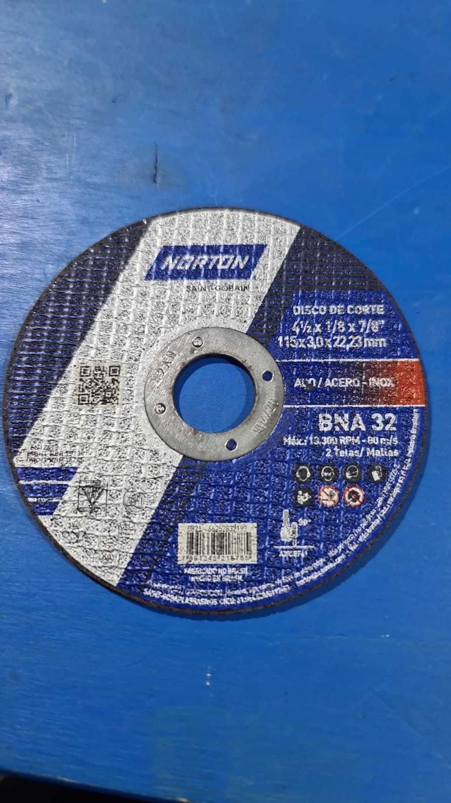 Precio 1 000,00 NORTON  DISCO DE CORTE  4 Y MEDIO UN CUARTO X 1 OCTAVO