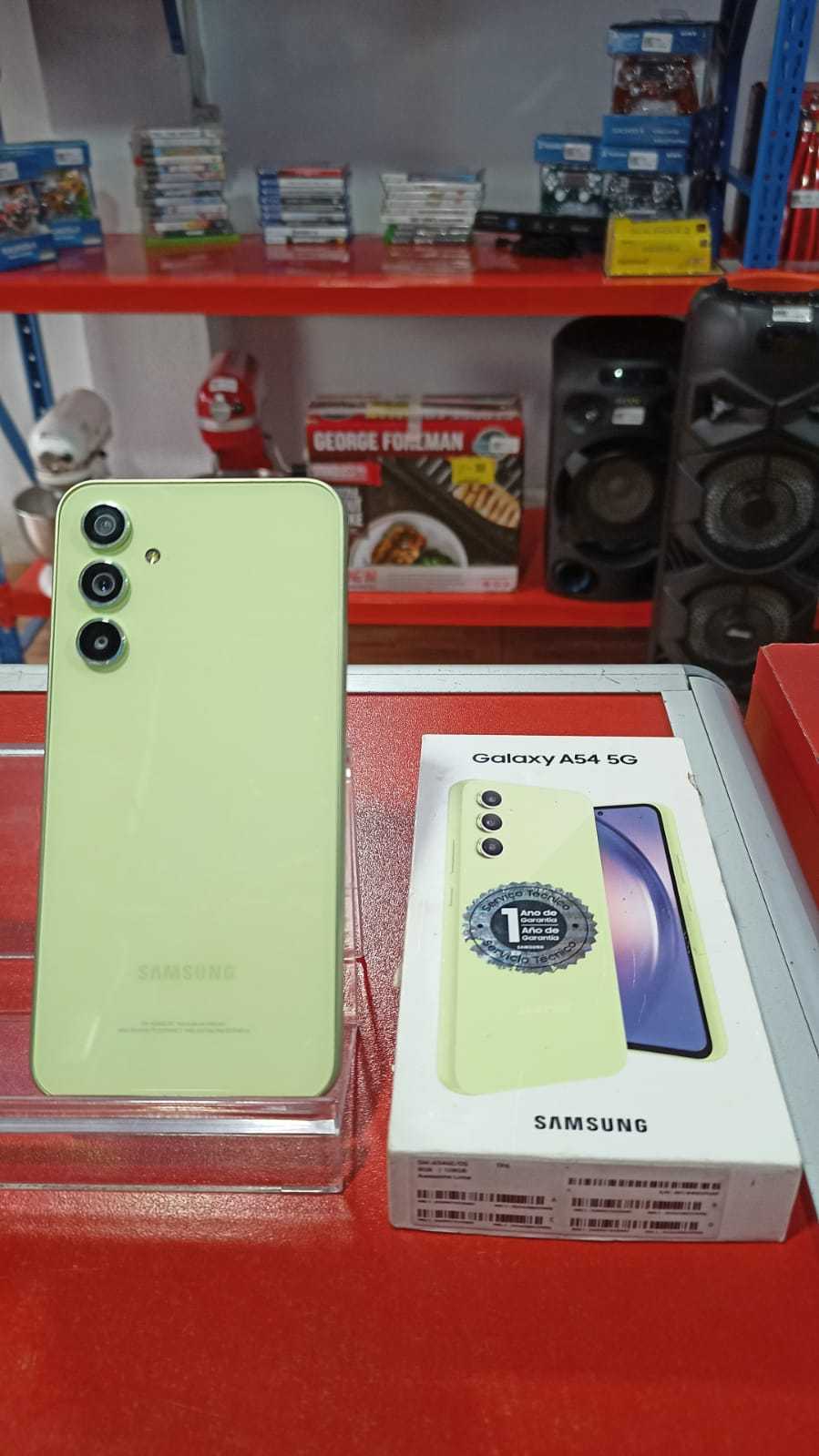 Precio 100 000,00 SAMSUNG GALAXY A54 5G SAMSUNG GALAXY A54 5G 128 GB 8 RAM EN CAJA SIN CARGADOR