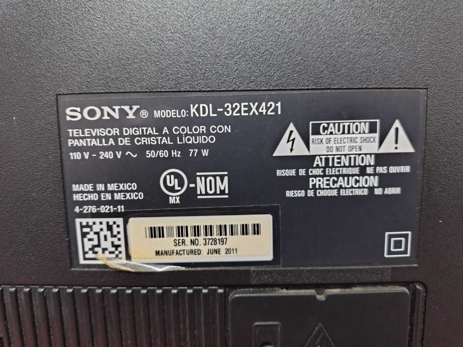 Precio 35 000,00 Sony KDL32EX421 Pantalla Sony LED Bravia KDL32EX421 32 1080p sin patas con control universal
