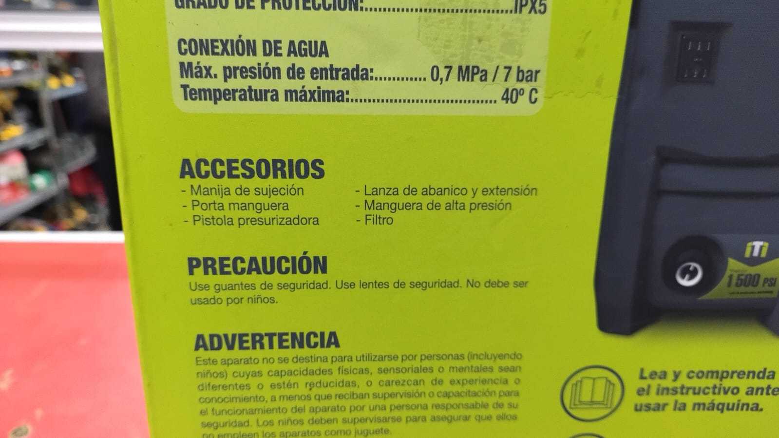 Precio 45 000,00 Maxtool E 1500 mx Hidrolavadora eléctrica de alta presión de la marca Maxtool en caja nueva