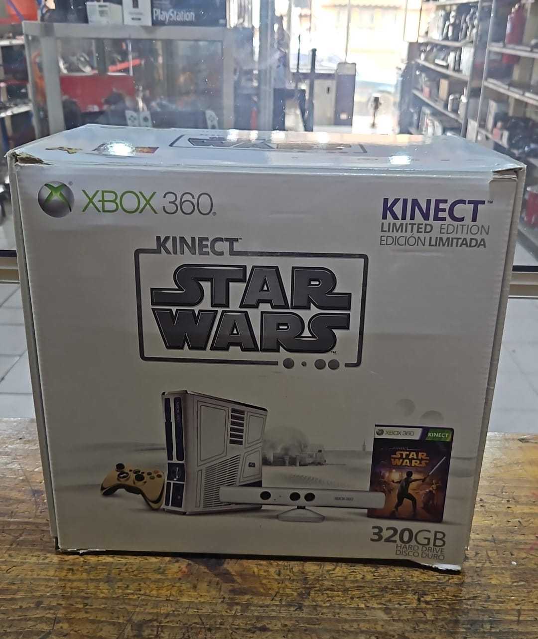 Precio 60 000,00 xbox 360 Consola con 1 control sus cables y kinect edicion star wars en caja original