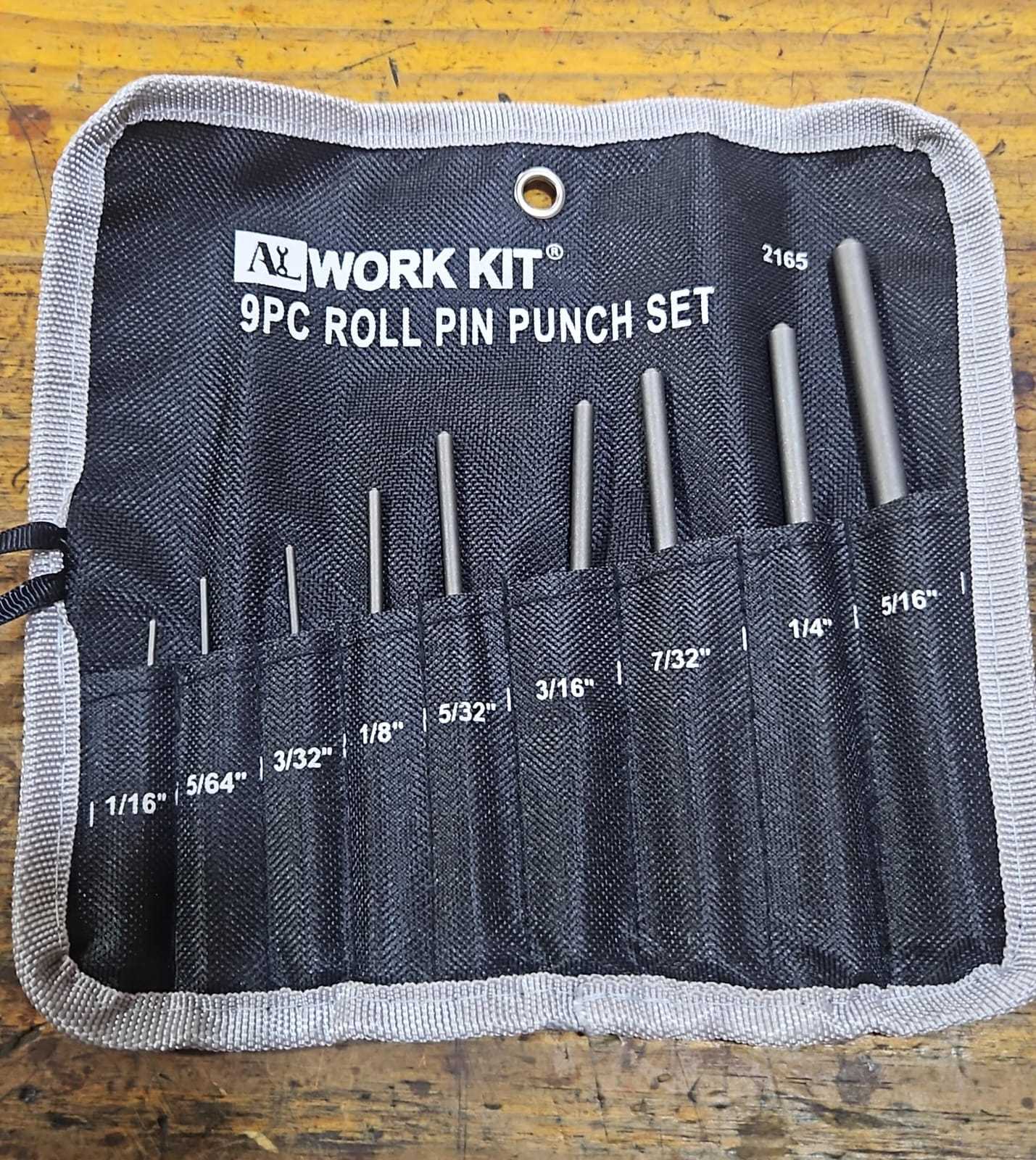 Precio 10 000,00 work kit  Juego de punzones para metal 9 piezas