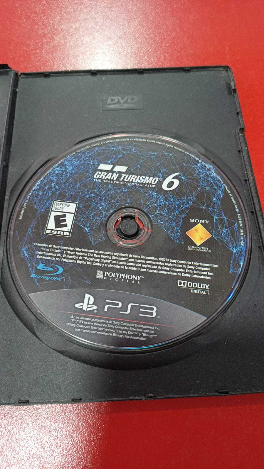 Precio 3 000,00 SONY  GRAN TURISMO 6 PS3 SIN CAJA